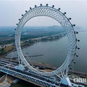 潍坊摩天轮渤海之眼吃瓜视频,高空视角下的夏日吃瓜盛宴